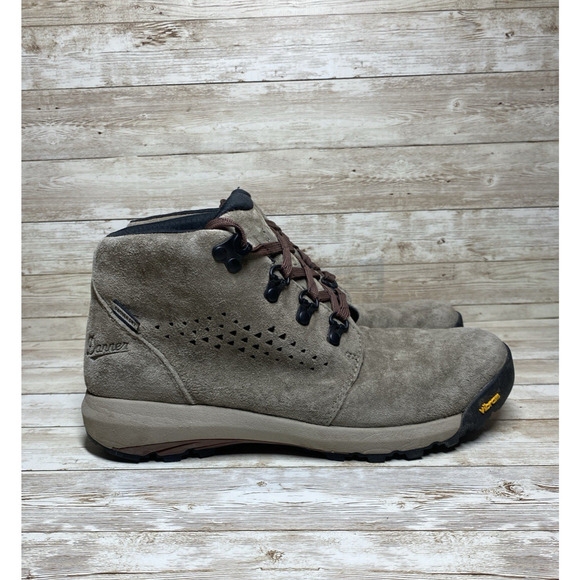 Danner Boots Womens 8 Grey Vibram Sole Danner Dry Mega Grip Hiking Camping - Picture 5 of 14